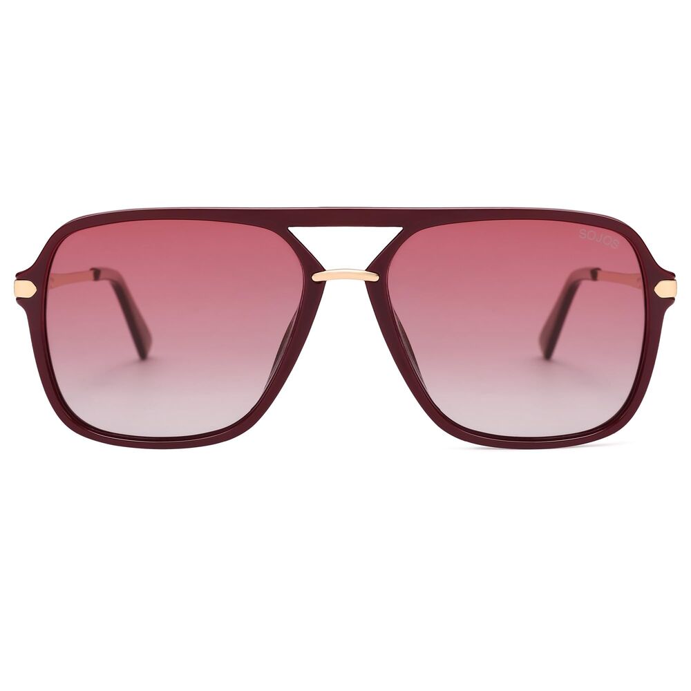 Square Retro Unisex Sunglasses Polarized Lens, Aviator Shades